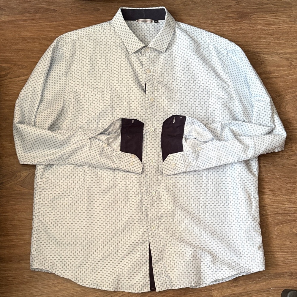 Alex Vando Light Blue Button Down - image 1